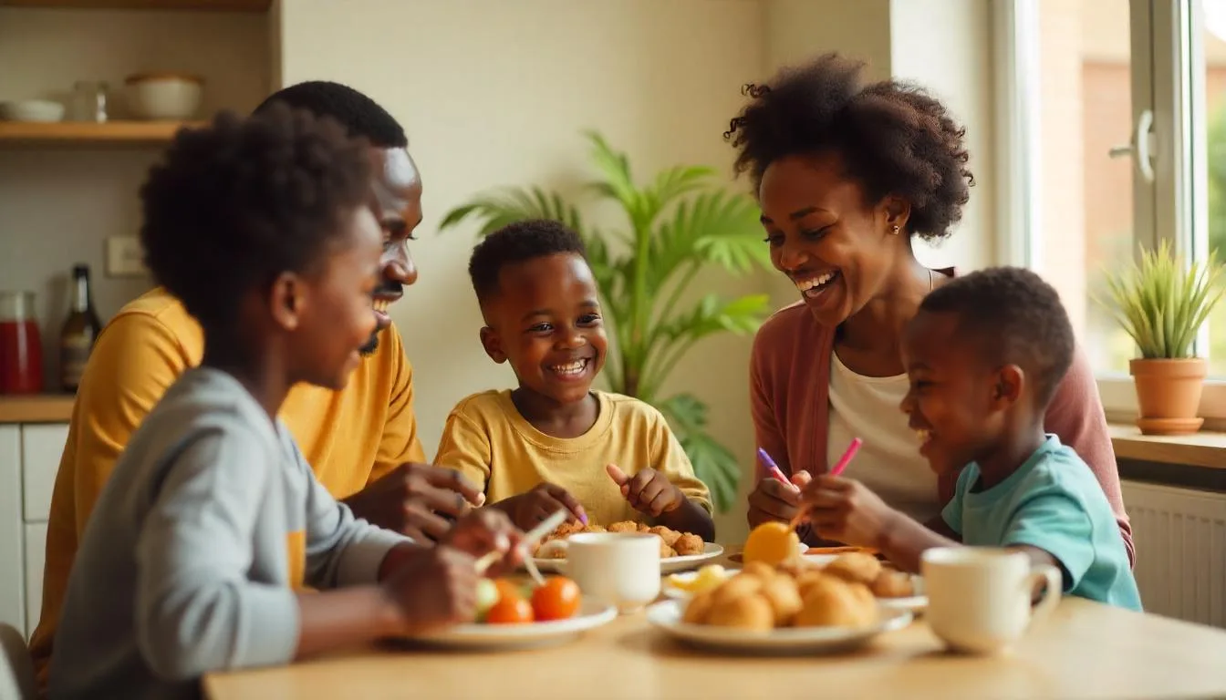 Happy Ghanaian Family